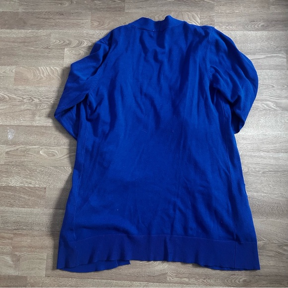 Cielo beautiful Royal Blue Open Front soft and chic Cardigan - Picture 4 of 4